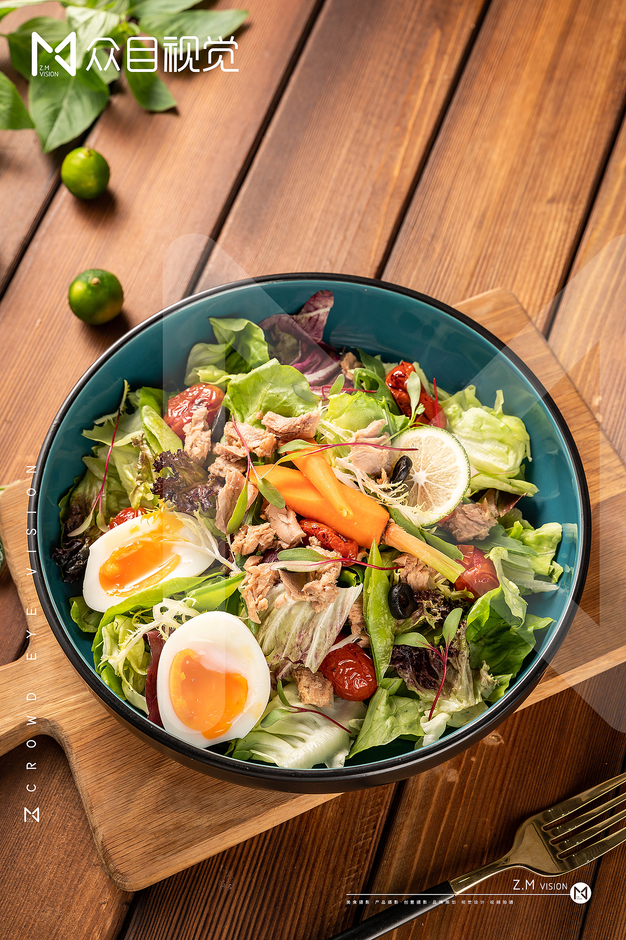 轻食菜品拍摄x众目摄影