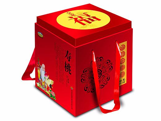 智高点·黄桃罐头包装设计 寿桃包装