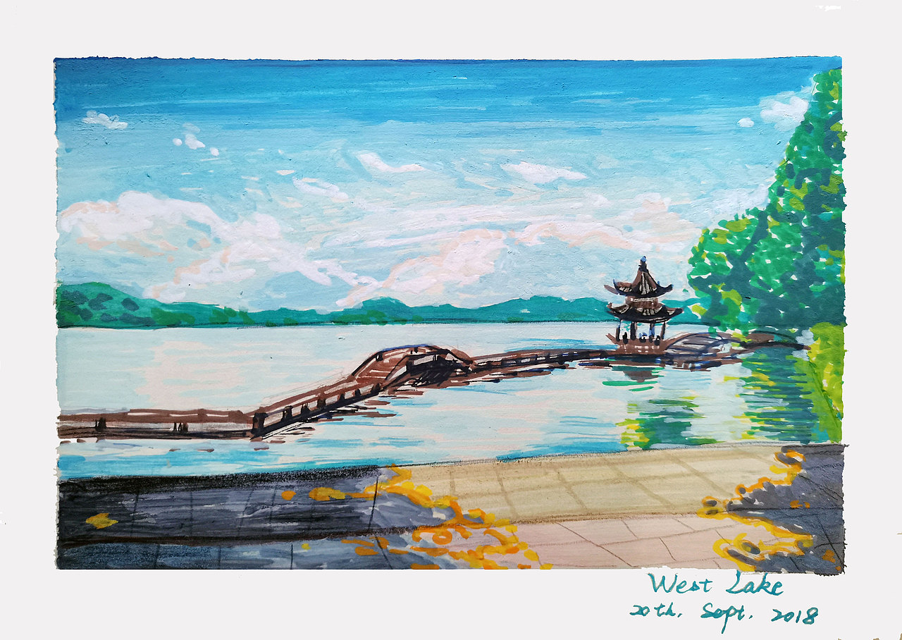 丙烯马克笔色彩练习