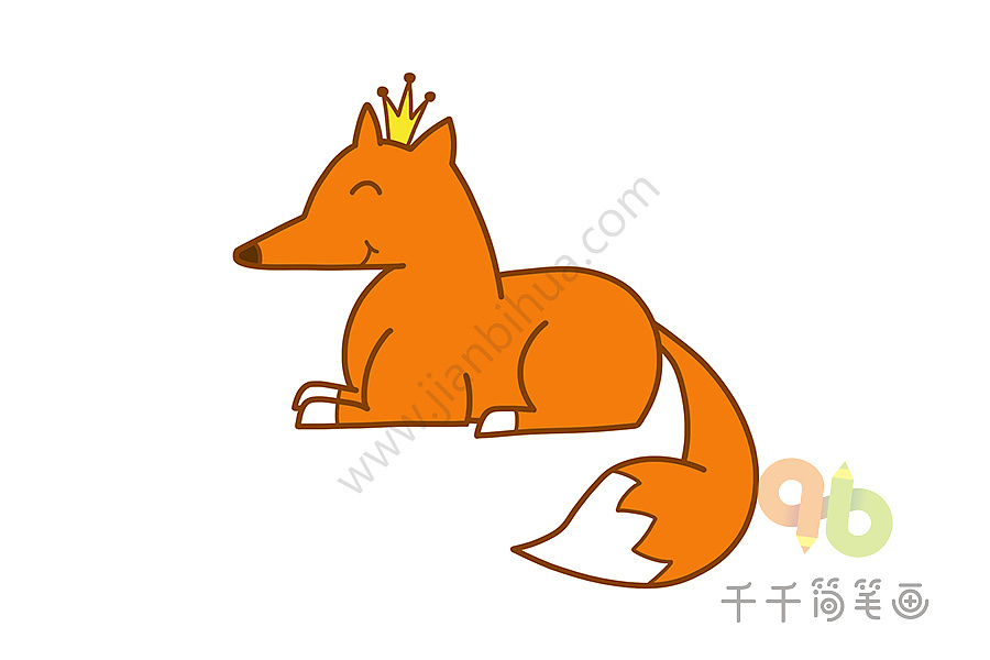小王子简笔画 狐狸图片