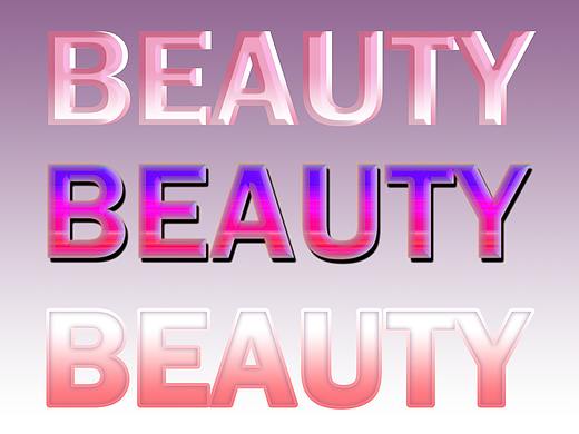 BEAUTY字体样式设计