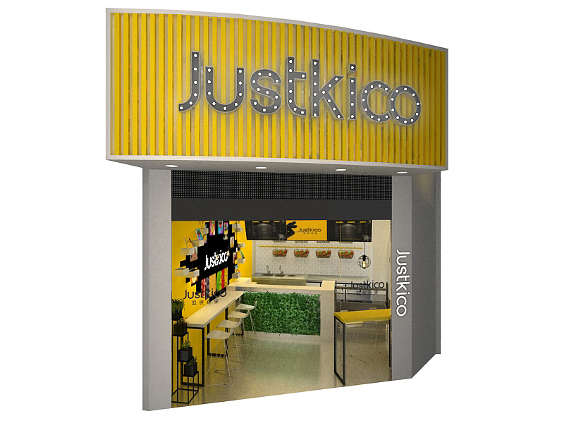 JUSTKICO果汁店设计（图ZMjkyMDM0Nzcy） - 商业空间设计 - 站酷设计师ARK设计原创素材 - 站酷ZCOOL