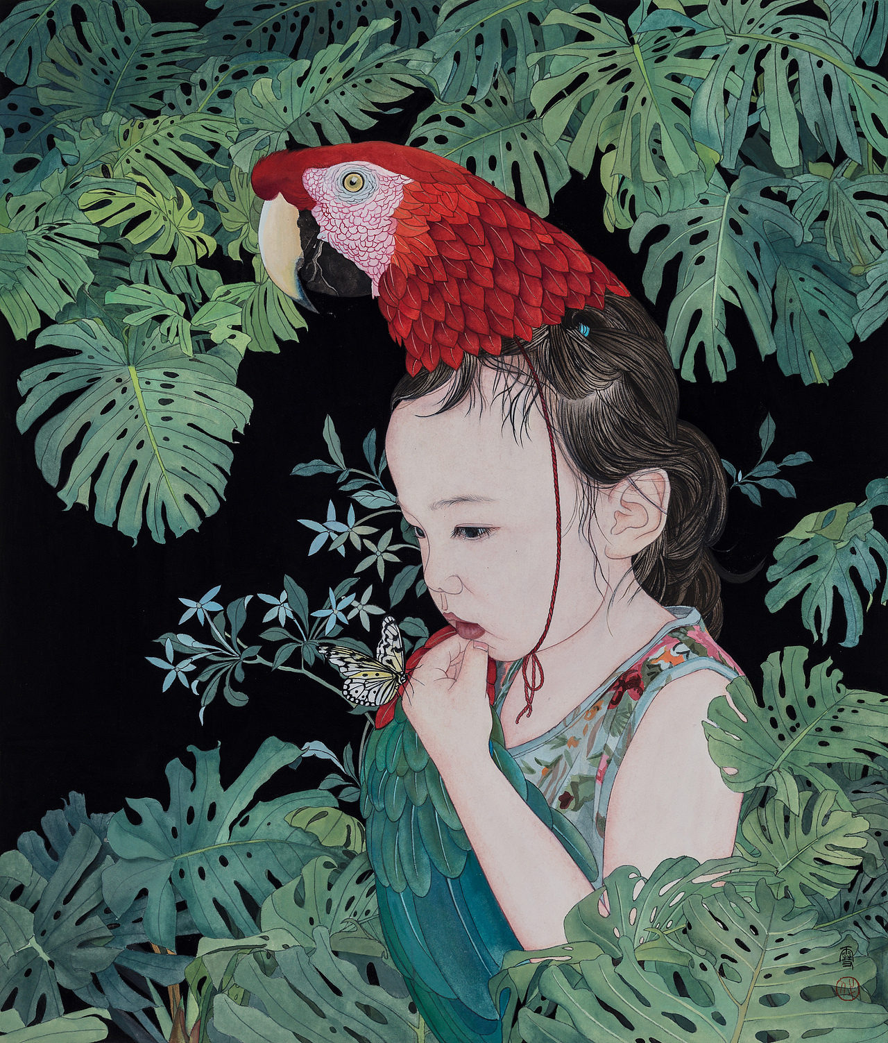 《夏日宝贝》系列 纸本设色 2018（图ZMTc0NTA5MzQ4） - 绘画 - 站酷设计师代瑞雪原创素材 - 站酷ZCOOL