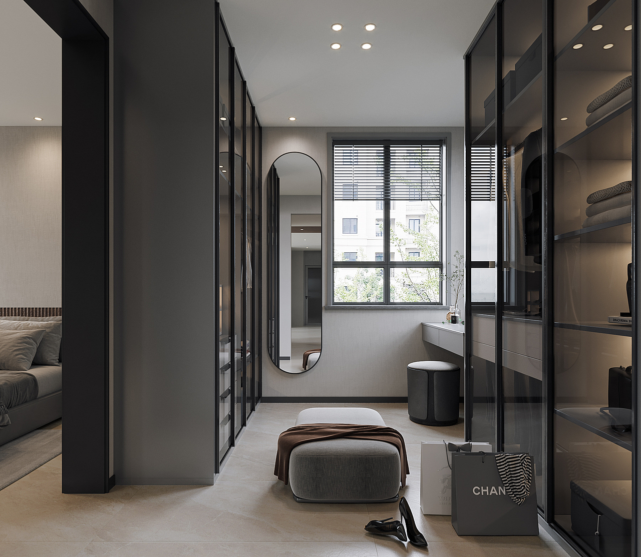 一套深色系家装表现