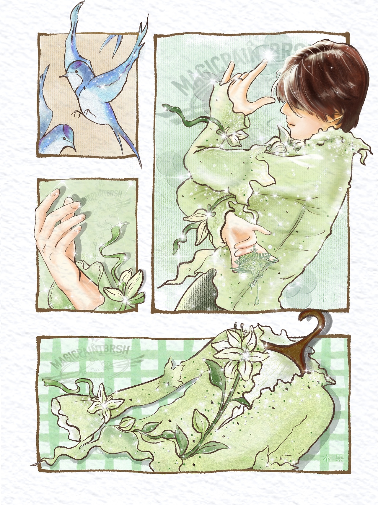 羽生結(jié)弦系列漫畫人物之二 系列漫畫（圖ZMjkxMzg4OTcy） - 海報 - 站酷設(shè)計師木果插畫原創(chuàng)素材 - 站酷ZCOOL