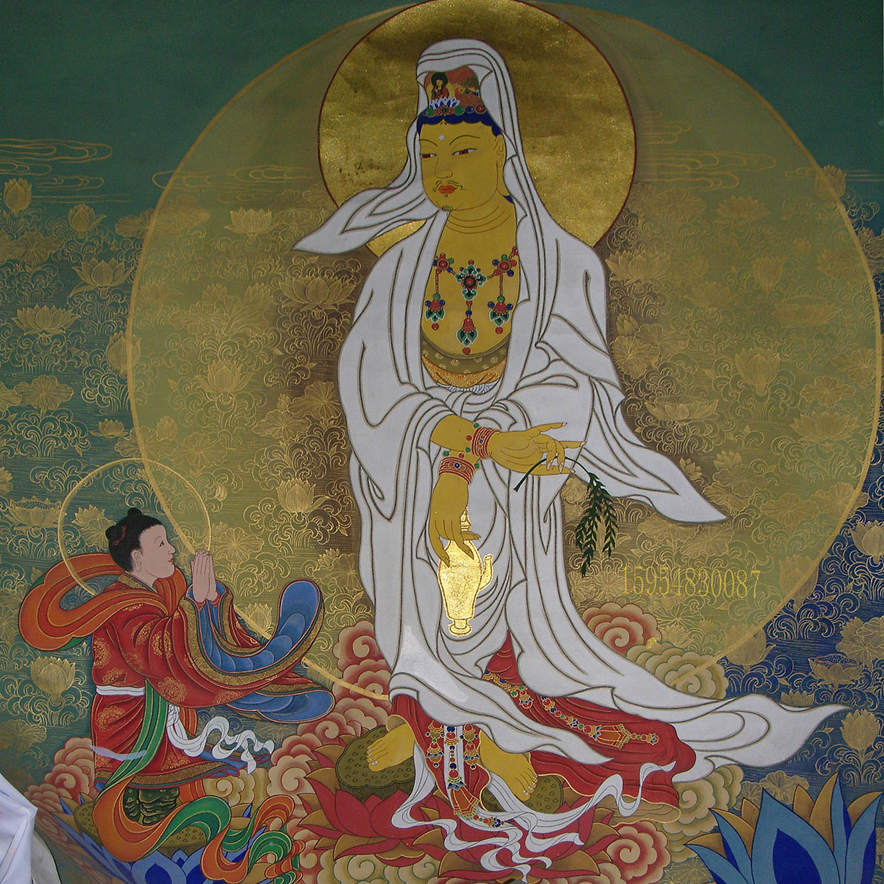 佛像画道教神像画家族供奉神像画寺庙道观壁画