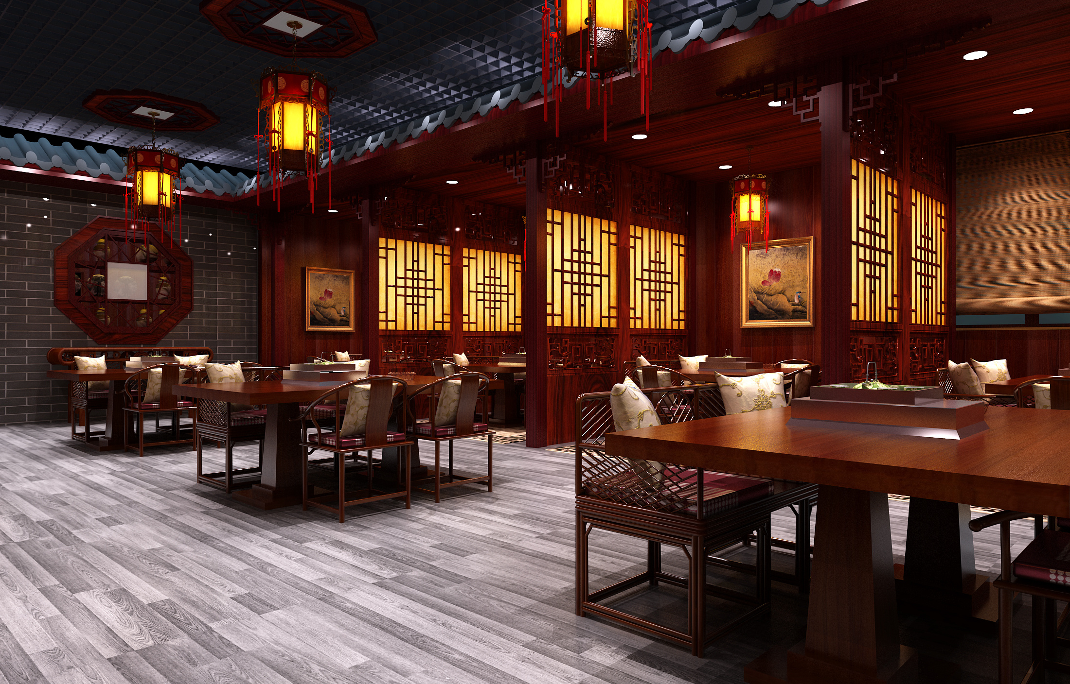 越南新中式茶馆|空间|室内设计|罗维设计 - 原创作品 - 站酷 (ZCOOL)