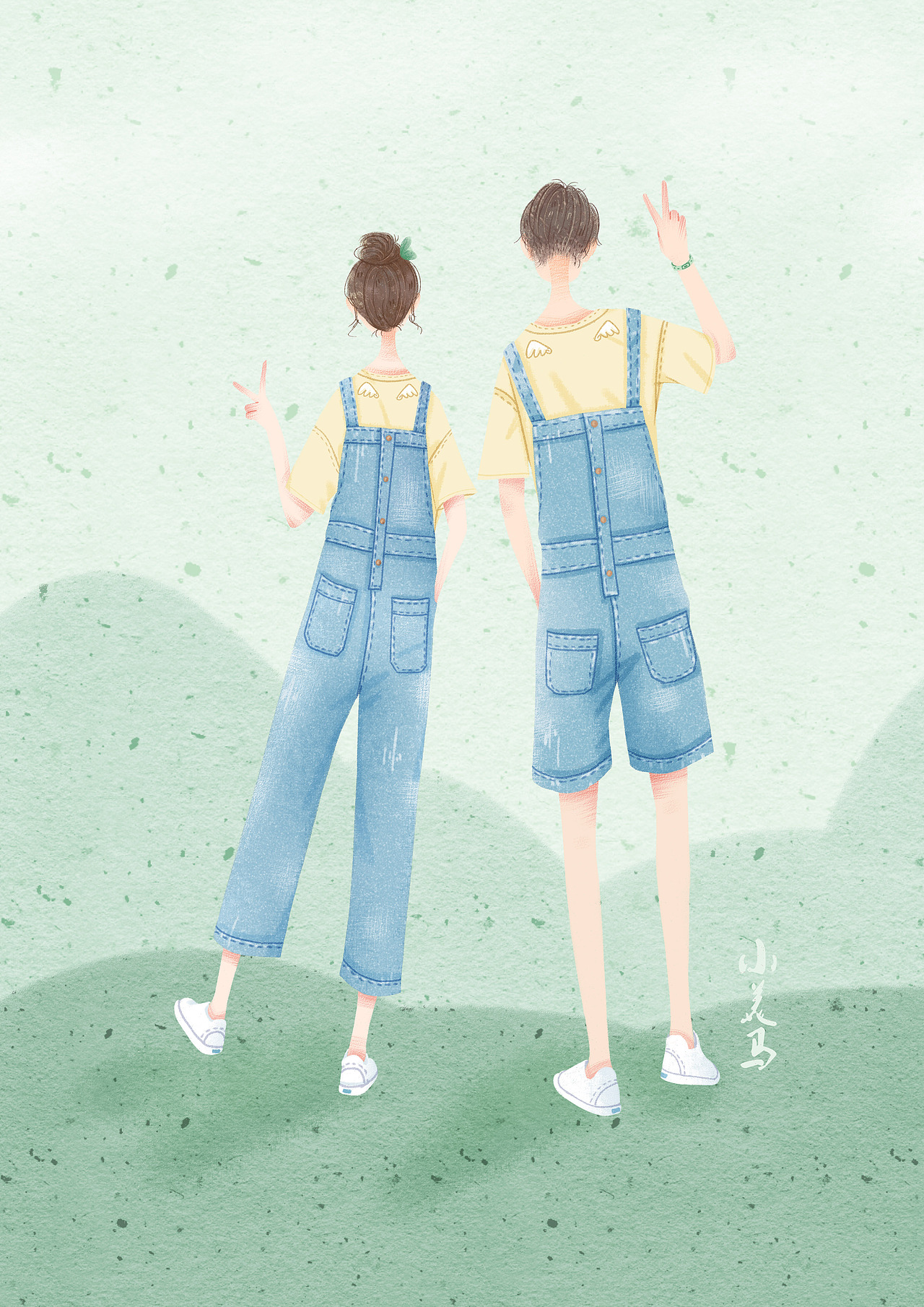 《背影情侣》——小美马