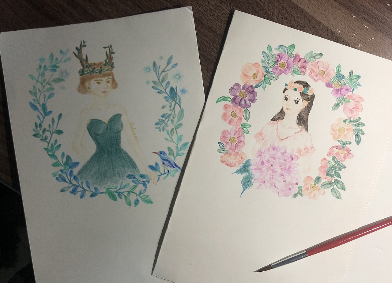 花姑娘（图ZMTM2OTYwMjky） - 绘画 - 站酷设计师DulcineaM原创素材 - 站酷ZCOOL