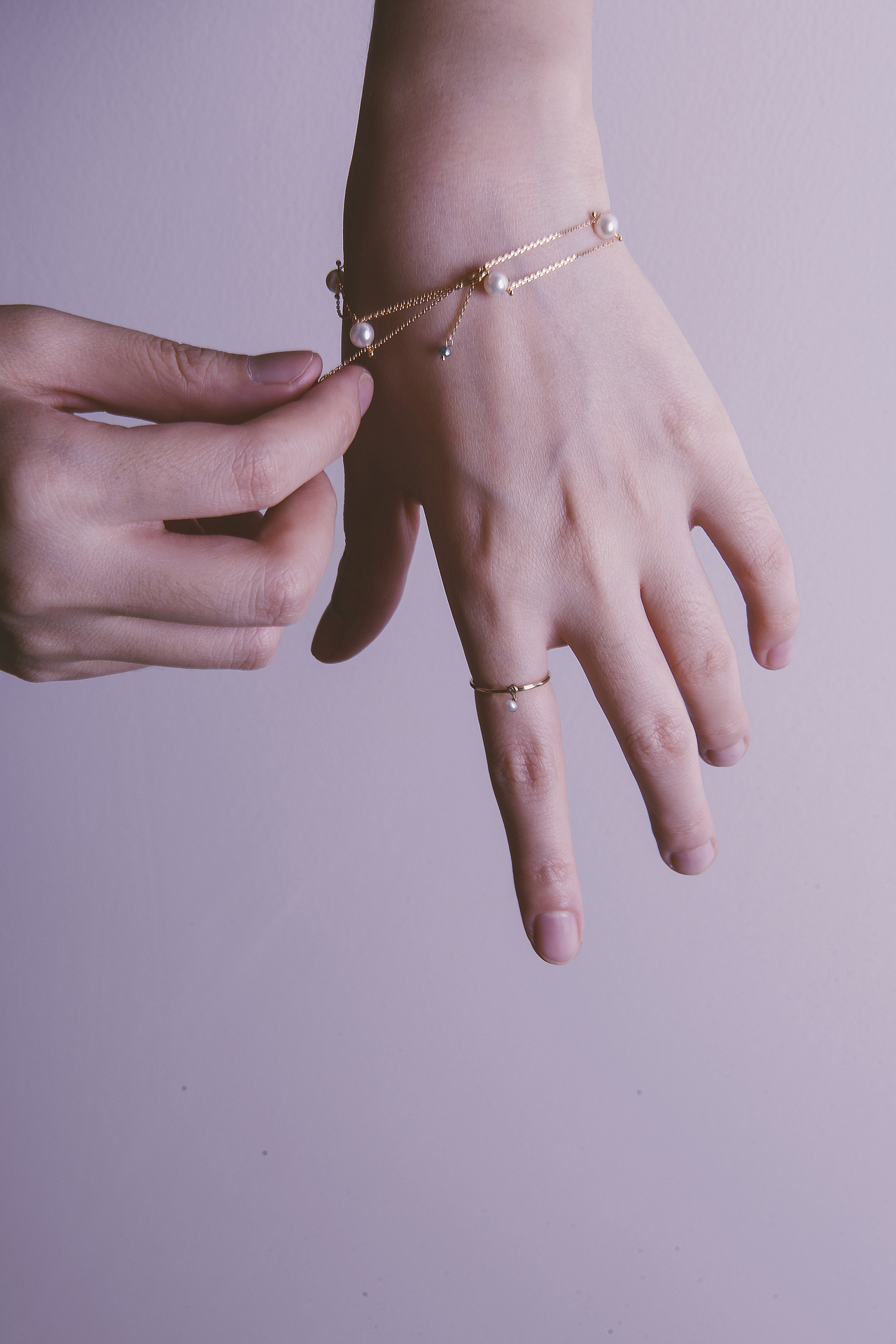 花好月圆 珍珠风格系列 戒指x项链