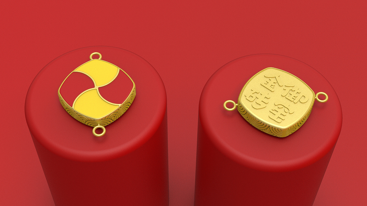 故宫“一砖一瓦”主题贵金属首饰设计