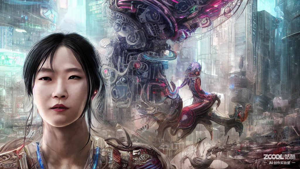 超现实世界的女子（图ZMzE4MTA4MTky） - AI作品 - 站酷设计师设计尸李杭原创素材 - 站酷ZCOOL