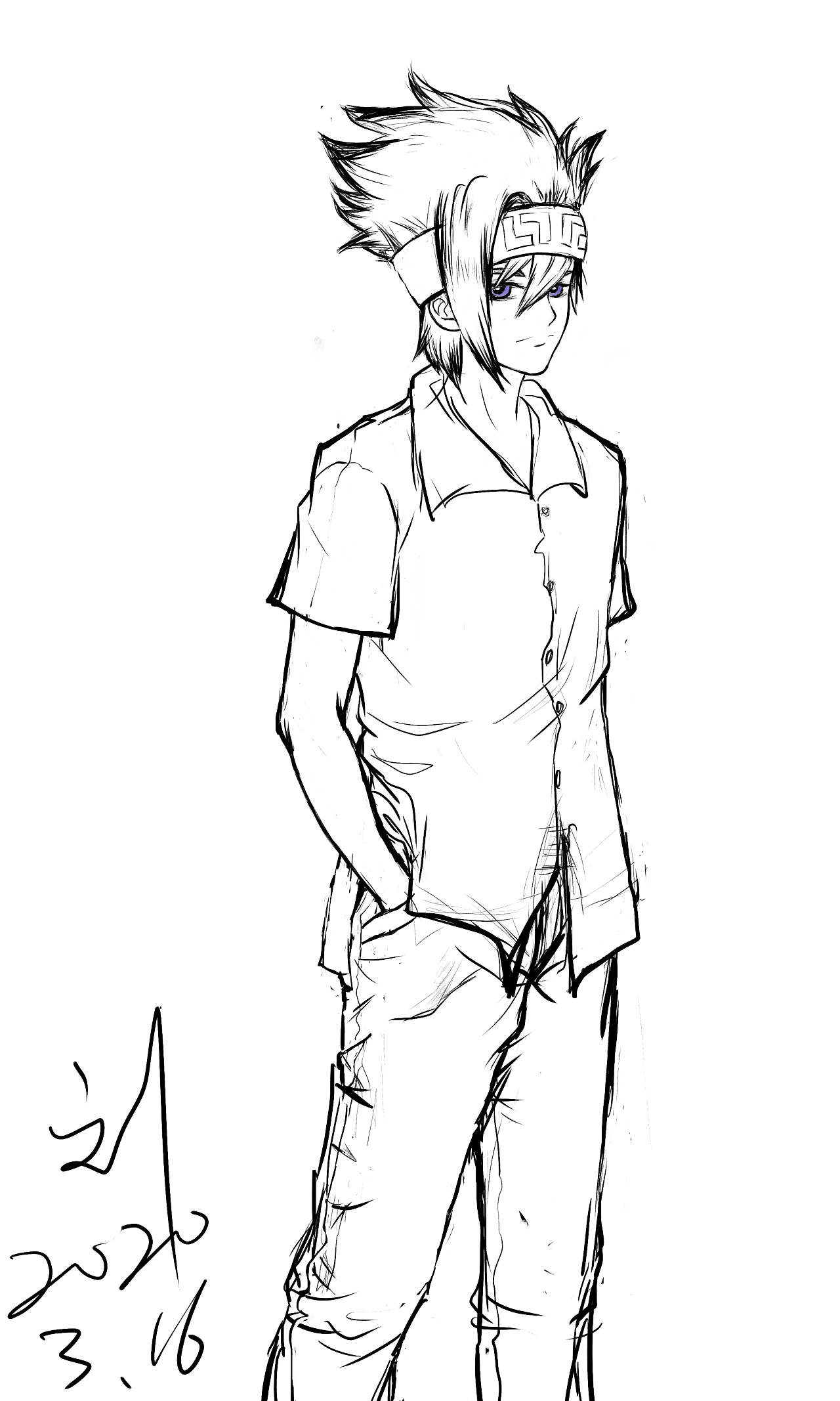 凹凸世界—格瑞(随手图)|插画|创作习作|猫九生 - 原创作品 - 站酷