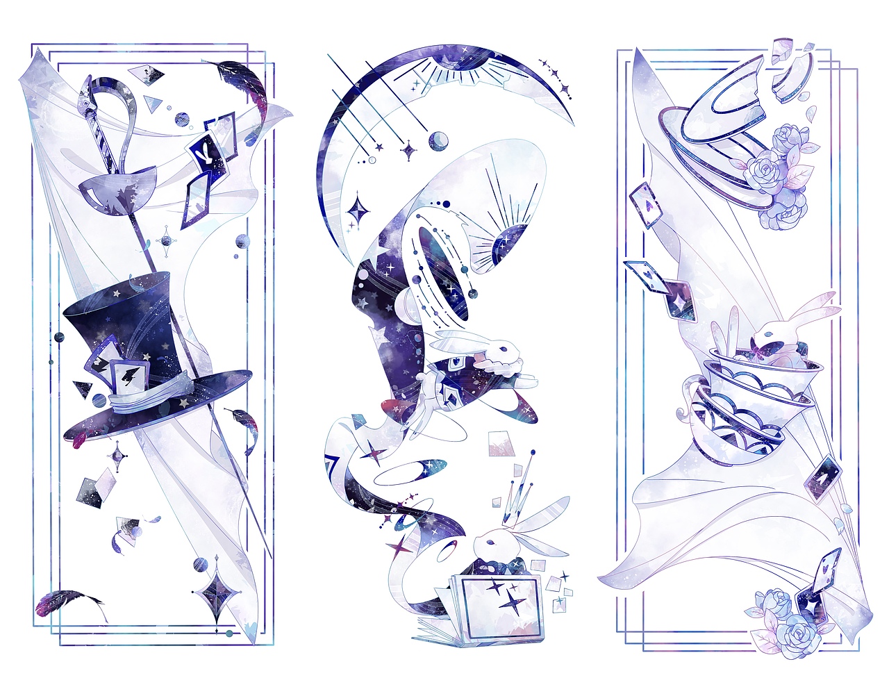 【和纸胶带】*心之幻境*（图ZMTkyMTgwMjE2） - 商业插画 - 站酷设计师白熊家的盐原创素材 - 站酷ZCOOL