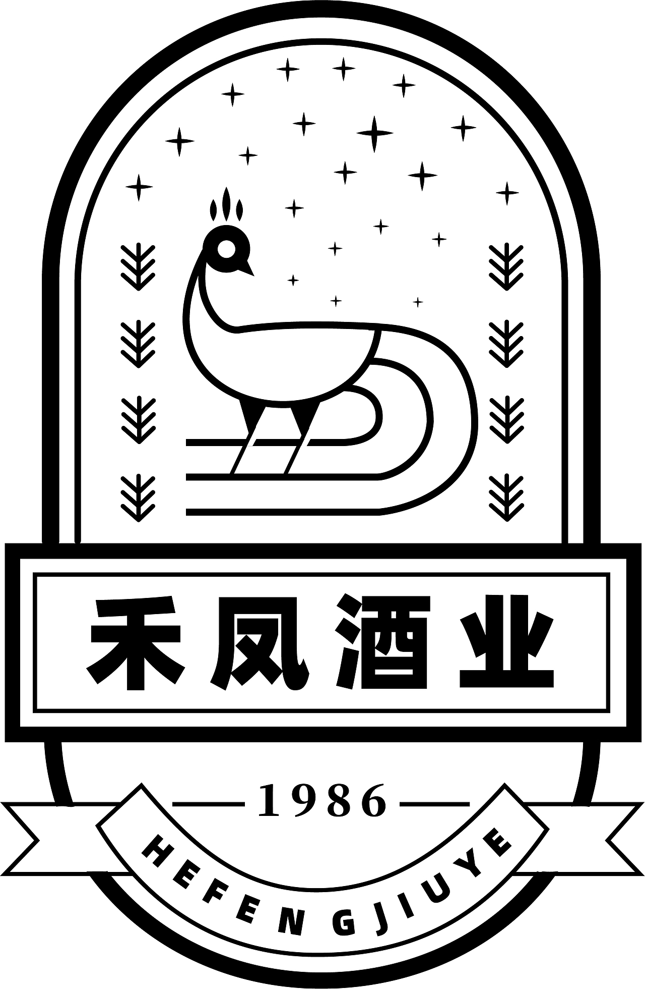 酒类品牌线性LOGO