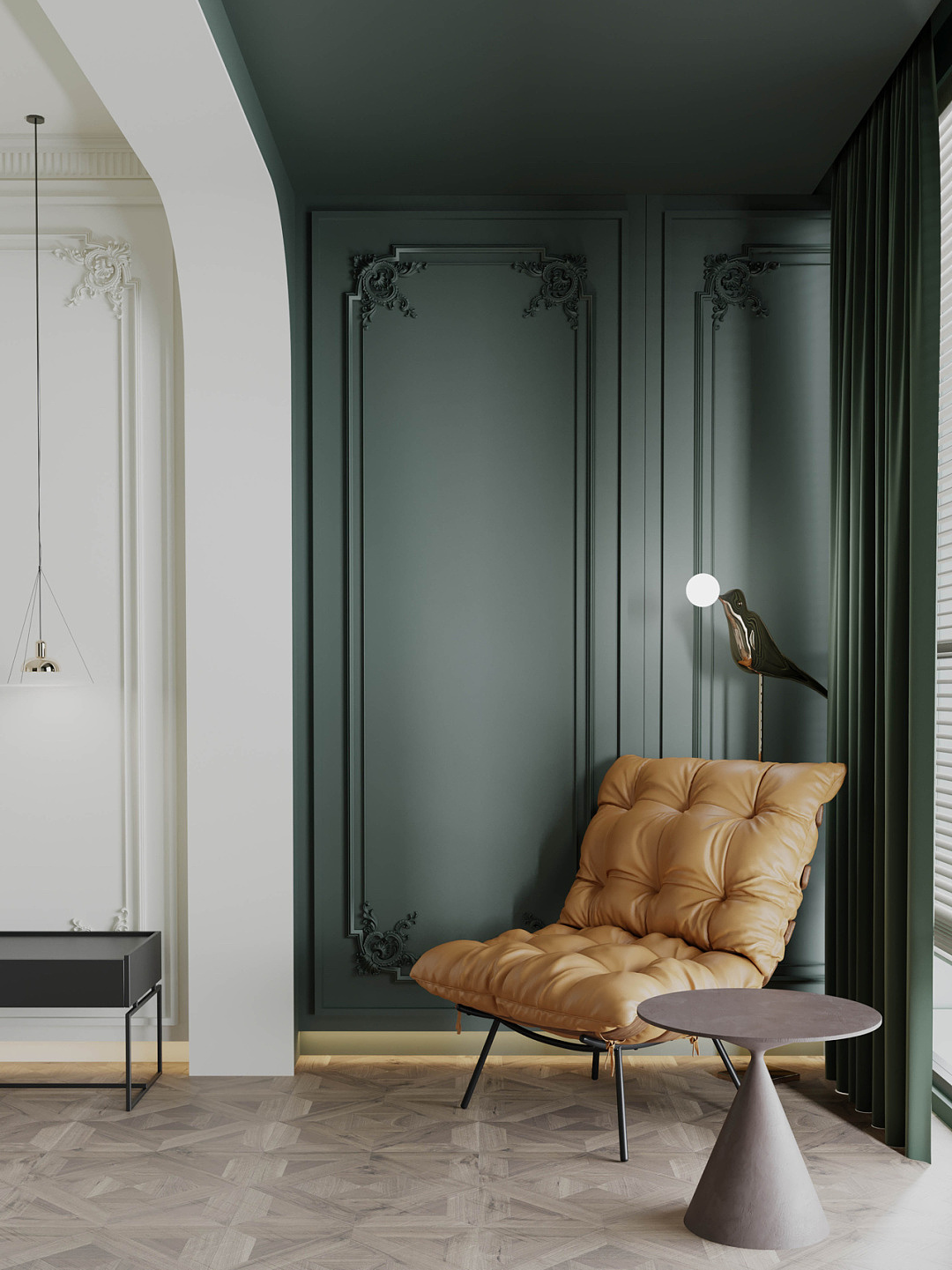 法式装修|一眼就爱上的法式复古轻奢别墅（图ZMjY2MTEzNTQ0） - 家装设计 - 站酷设计师洛洛要努力原创素材 - 站酷ZCOOL