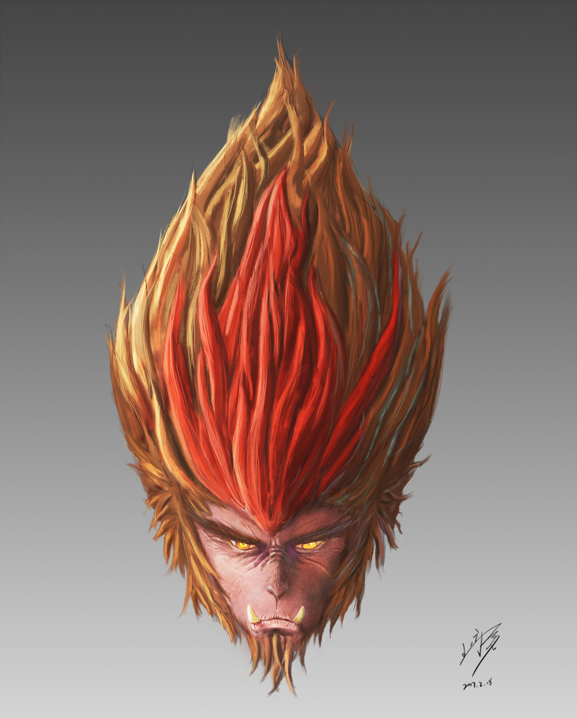 画个头像嘿孙悟空