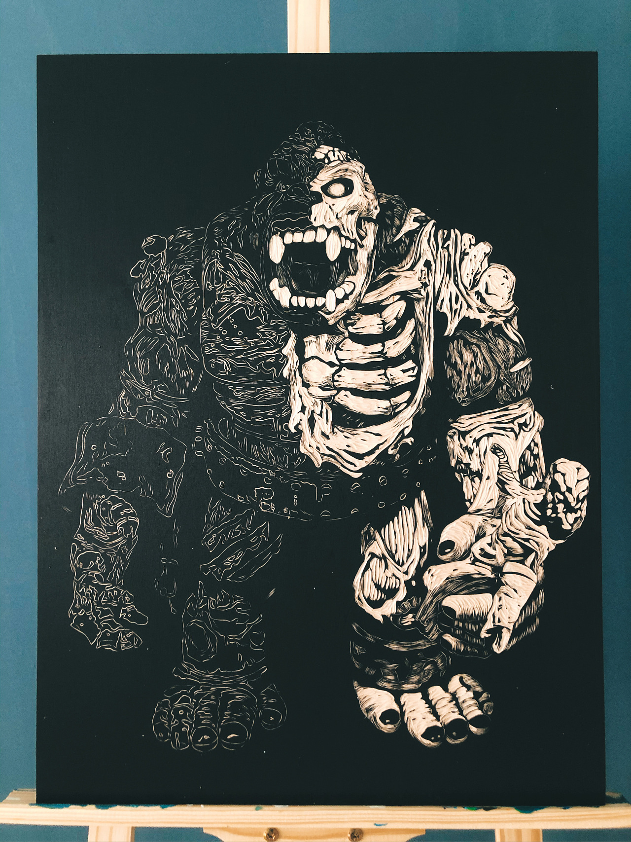 大久保猩猩kingkorpse手工雕刻木版画 - 原创作品 - 站酷(zcool)