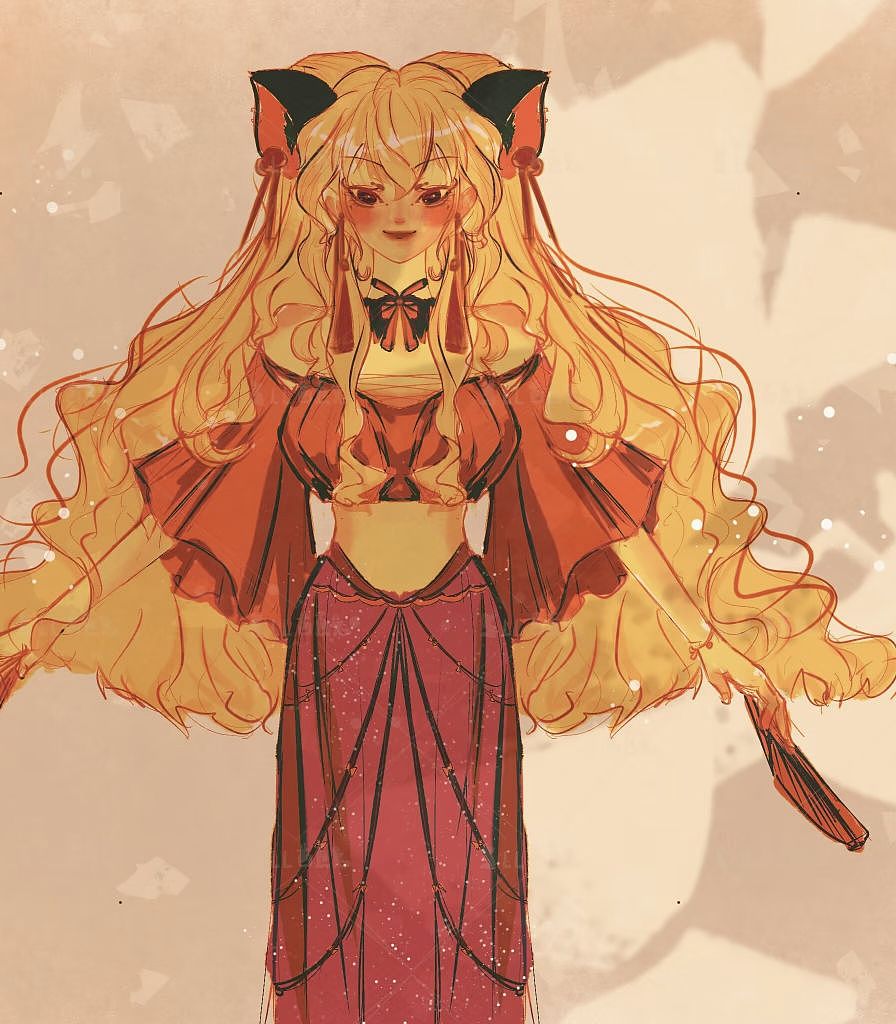 狐狸小姐（图ZMzE3MDQ4NDYw） - 创作习作 - 站酷设计师兔兔plus原创素材 - 站酷ZCOOL