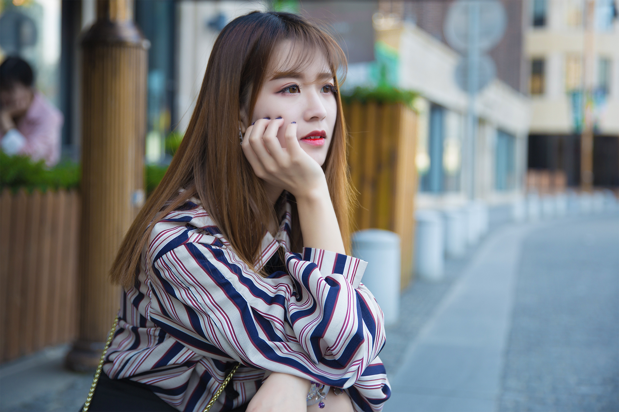 四月上海美女人像摄影/外滩源