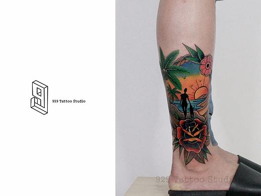 遮盖 | school日落沙滩