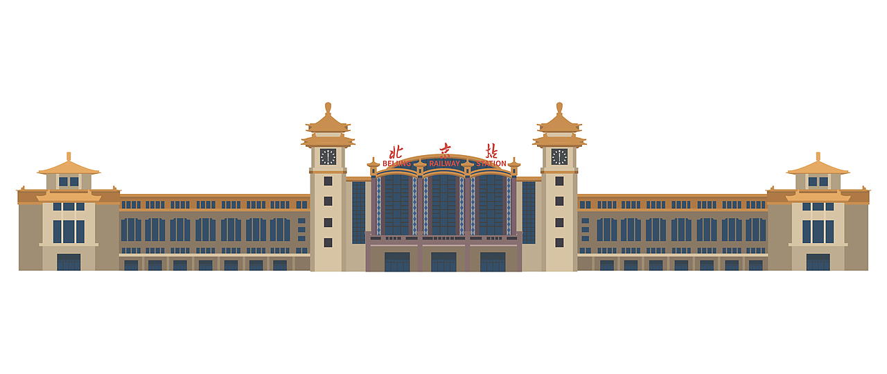 2021年春运,带你去全国各地的火车站(随画习作)_bartholemew昊昊-站酷