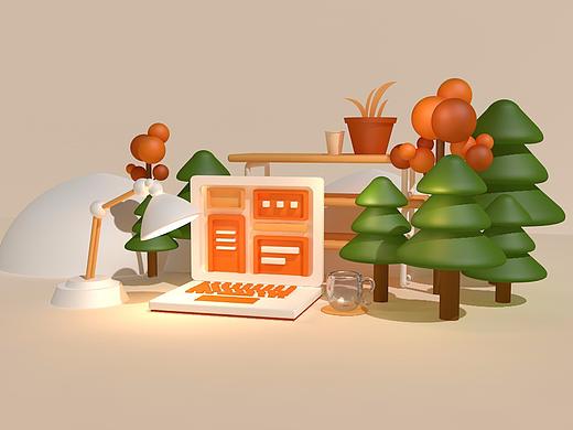 C4D场景建模（个人主页-ZNTEzMDAyMzY=） - 其他UI - 站酷设计师YI口原创素材 - 站酷ZCOOL