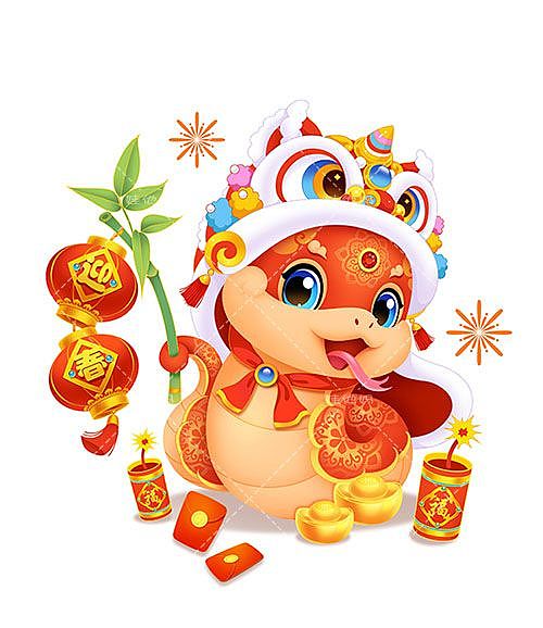 （娃他妈）2025蛇年生肖IP（图ZMzYyMTIyMzky） - 商业插画 - 站酷设计师娃他妈原创素材 - 站酷ZCOOL