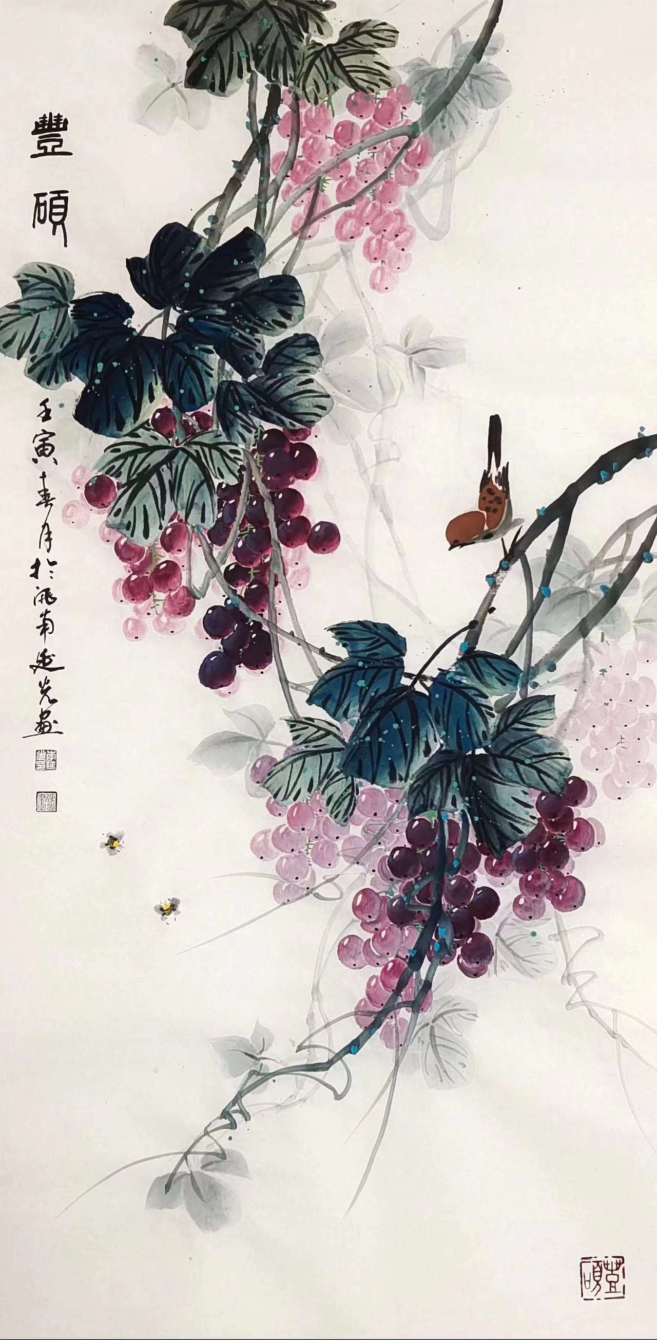 李延光国画作品中的花鸟诗意（图ZMjkxOTk1ODUy） - 绘画 - 站酷设计师易阁字画网张小克原创素材 - 站酷ZCOOL