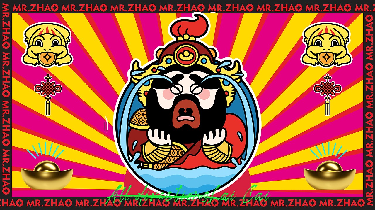 原创ip设计 | 中国正财神赵公明ip形象设计