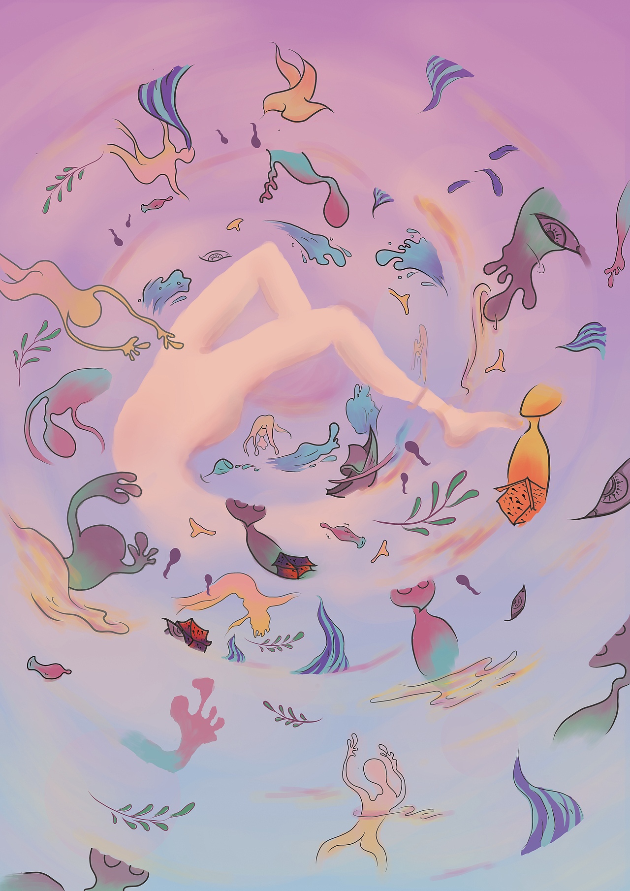 欲（图ZMjgyMDk5NDU2） - 艺术插画 - 站酷设计师贺铭琳原创素材 - 站酷ZCOOL