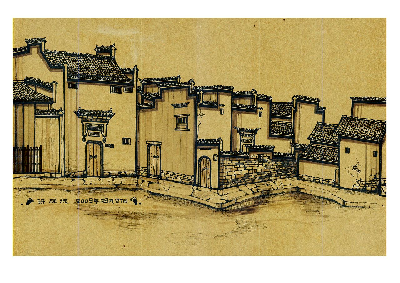 山西--理坑..安徽--宏村（图ZMTYwMTkyOA==） - 概念设定 - 站酷设计师夜雨萧沉原创素材 - 站酷ZCOOL