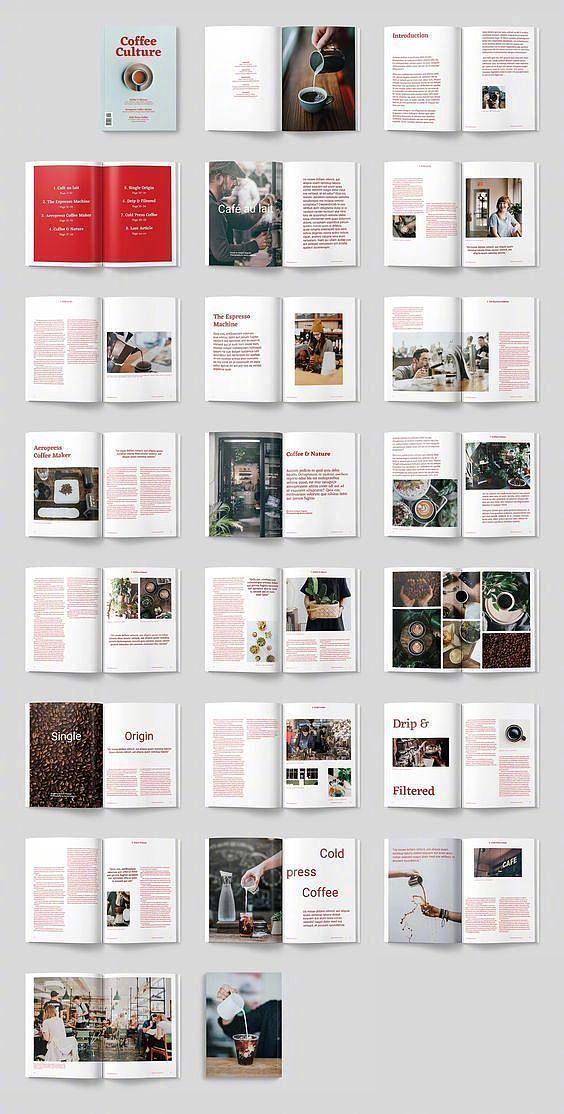 一组简洁实用的杂志画册设计版式参考,值得收藏借鉴!