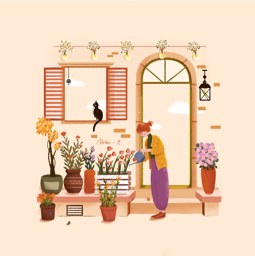 幸福的小事（图ZMTg1OTA1MDQ0） - 艺术插画 - 站酷设计师赵赵是大头原创素材 - 站酷ZCOOL