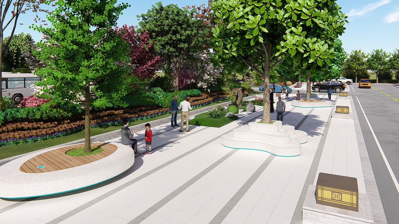 花卉市场广场改造