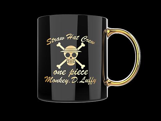 海贼王路飞骷髅旗烫金款马克杯（个人主页-ZMzQwODI3NTY=） - 生活用品 - 站酷设计师YEAHTWO原创素材 - 站酷ZCOOL
