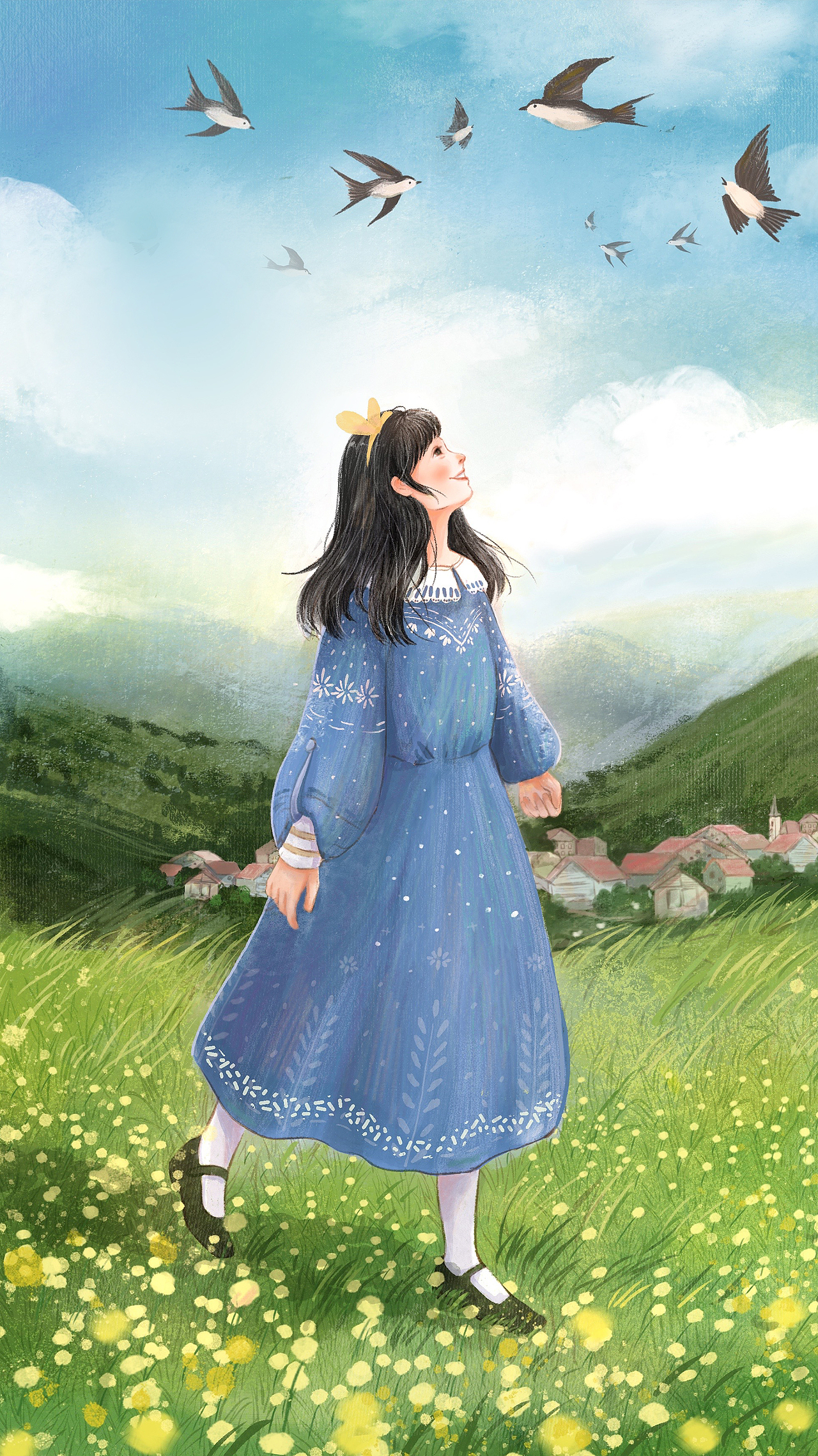 梦想也会长大，不过是朝着童年的方向。（图ZMjEzNDEwMjQw） - 商业插画 - 站酷设计师小悦cherolia原创素材 - 站酷ZCOOL