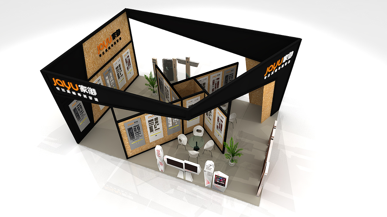 铝料展台设计型材展台设计 广交会设计展台设计 标识展