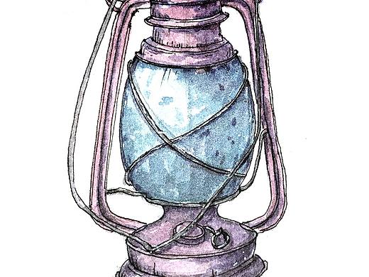 水彩本上的小画