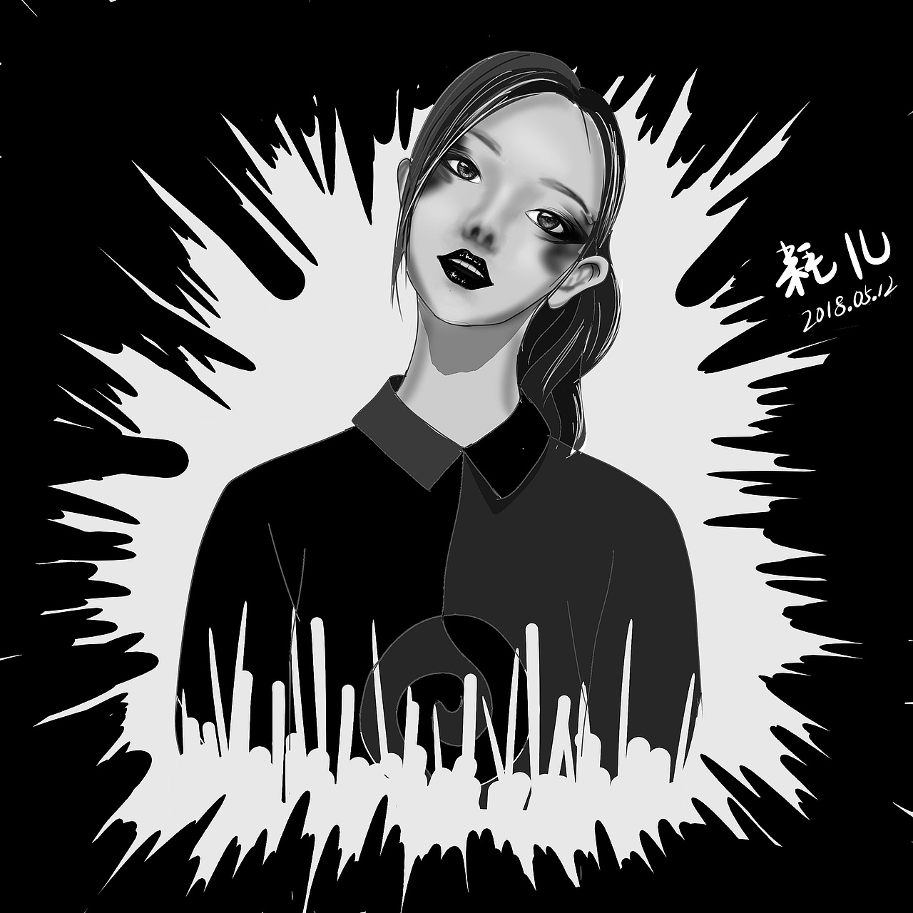 瞎画打酱油（图ZMTE3MjM3MDQw） - 艺术插画 - 站酷设计师i耗儿原创素材 - 站酷ZCOOL