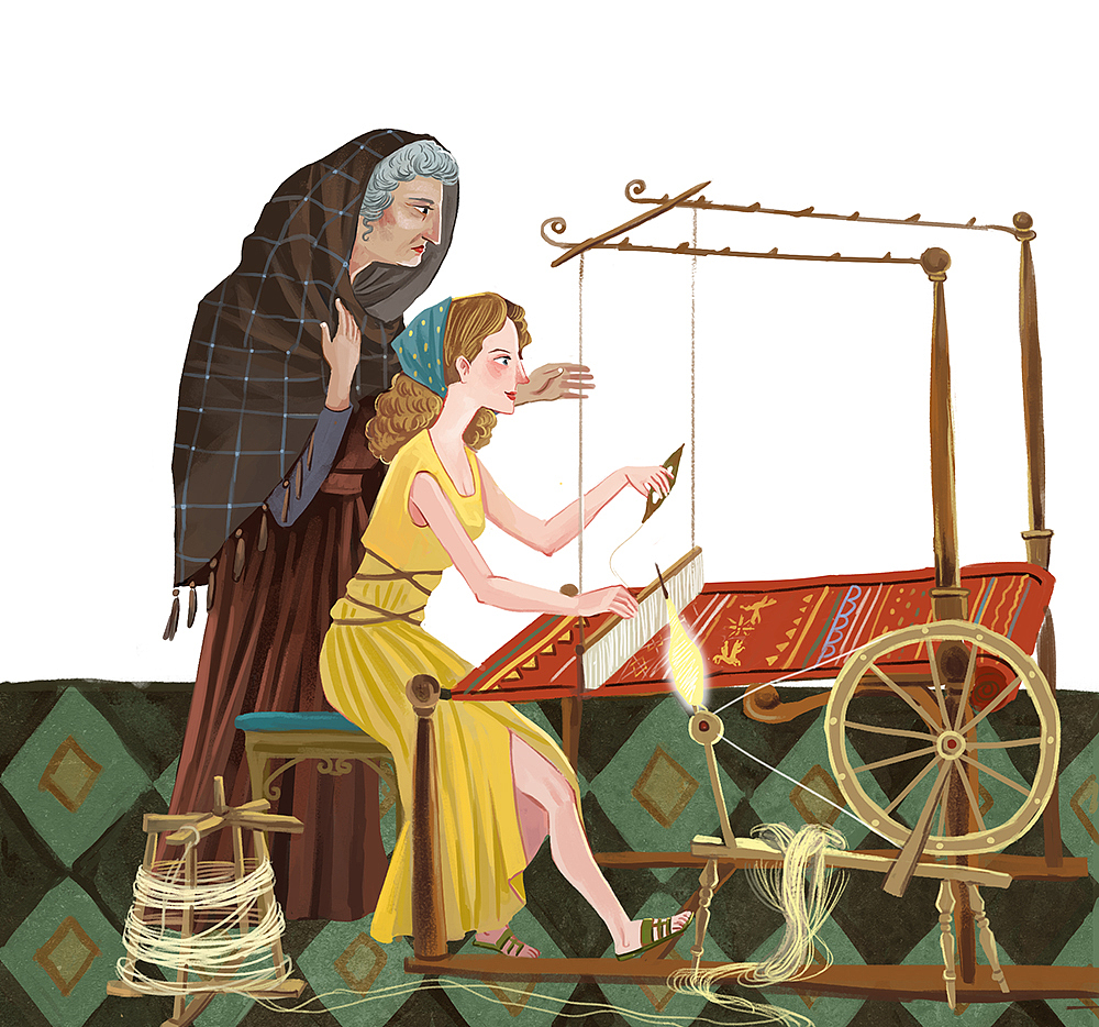 和雅典娜竞技的阿拉克涅