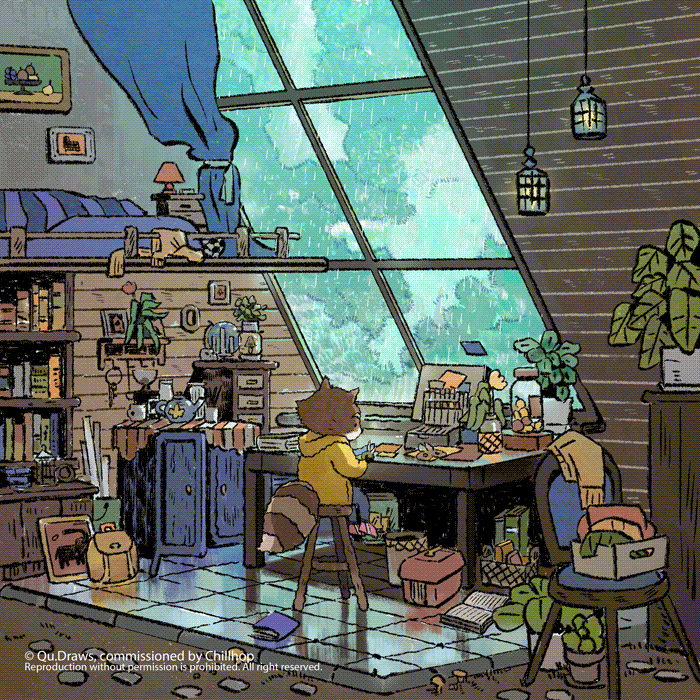 LOFI Music 动态插画 Chillhop（图ZMjI0NjQ0MTMy） - 商业插画 - 站酷设计师天然_Tianran原创素材 - 站酷ZCOOL