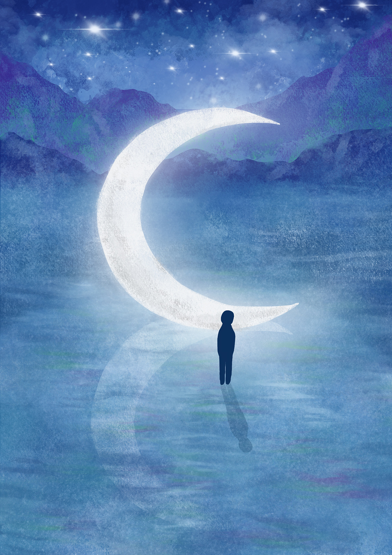 孤独|插画|艺术插画|糖峰霉 - 原创作品 - 站酷 (zcool)