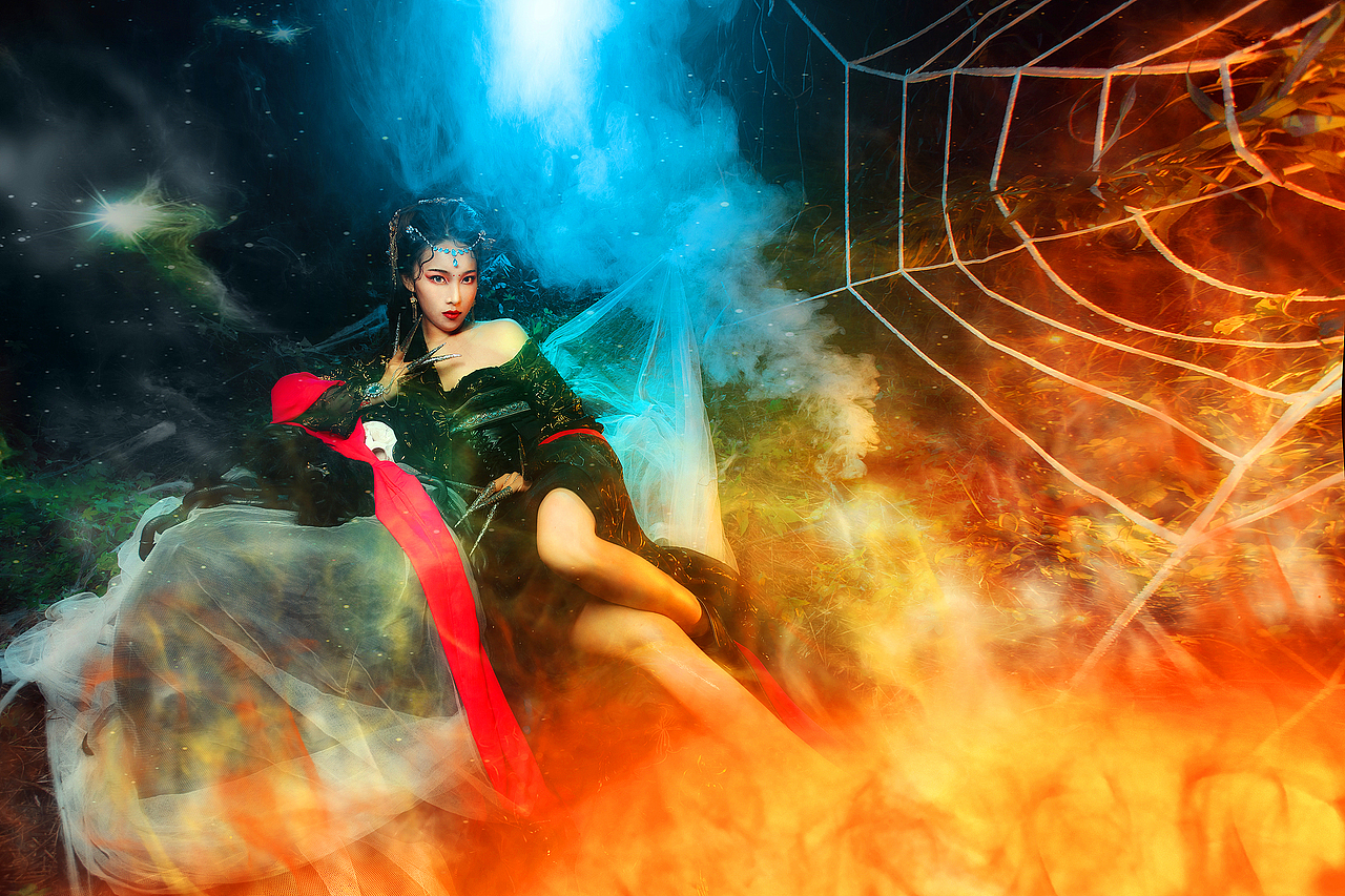 月光宝盒蜘蛛精十三娘|摄影|人像摄影|雾妖王是污妖王_原创作品-站酷