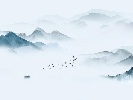 艾嘉利丝印壁画（意境山水篇）
