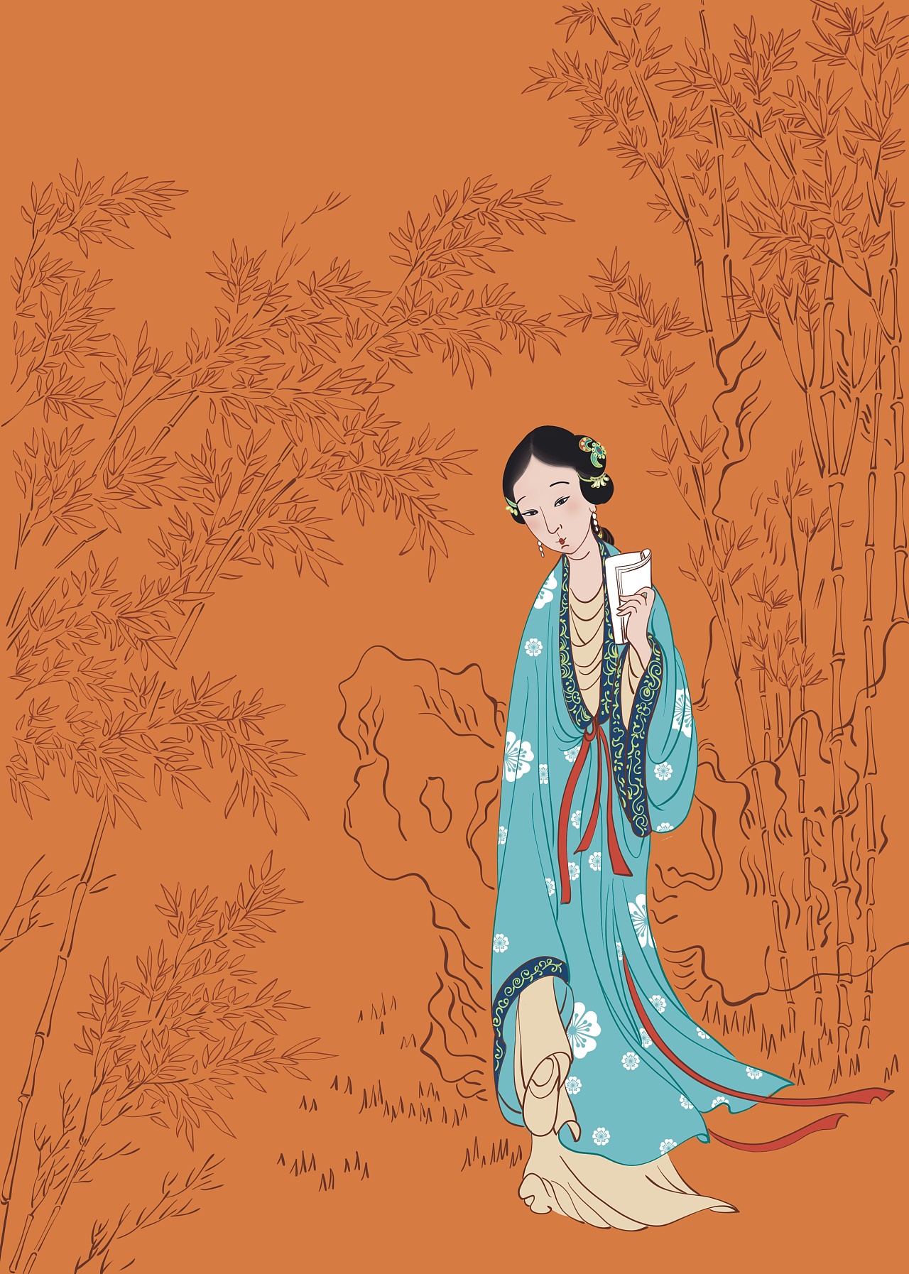 文创插图:红楼梦十二金钗|插画|商业插画|小地瓜仔仔 - 原创作品