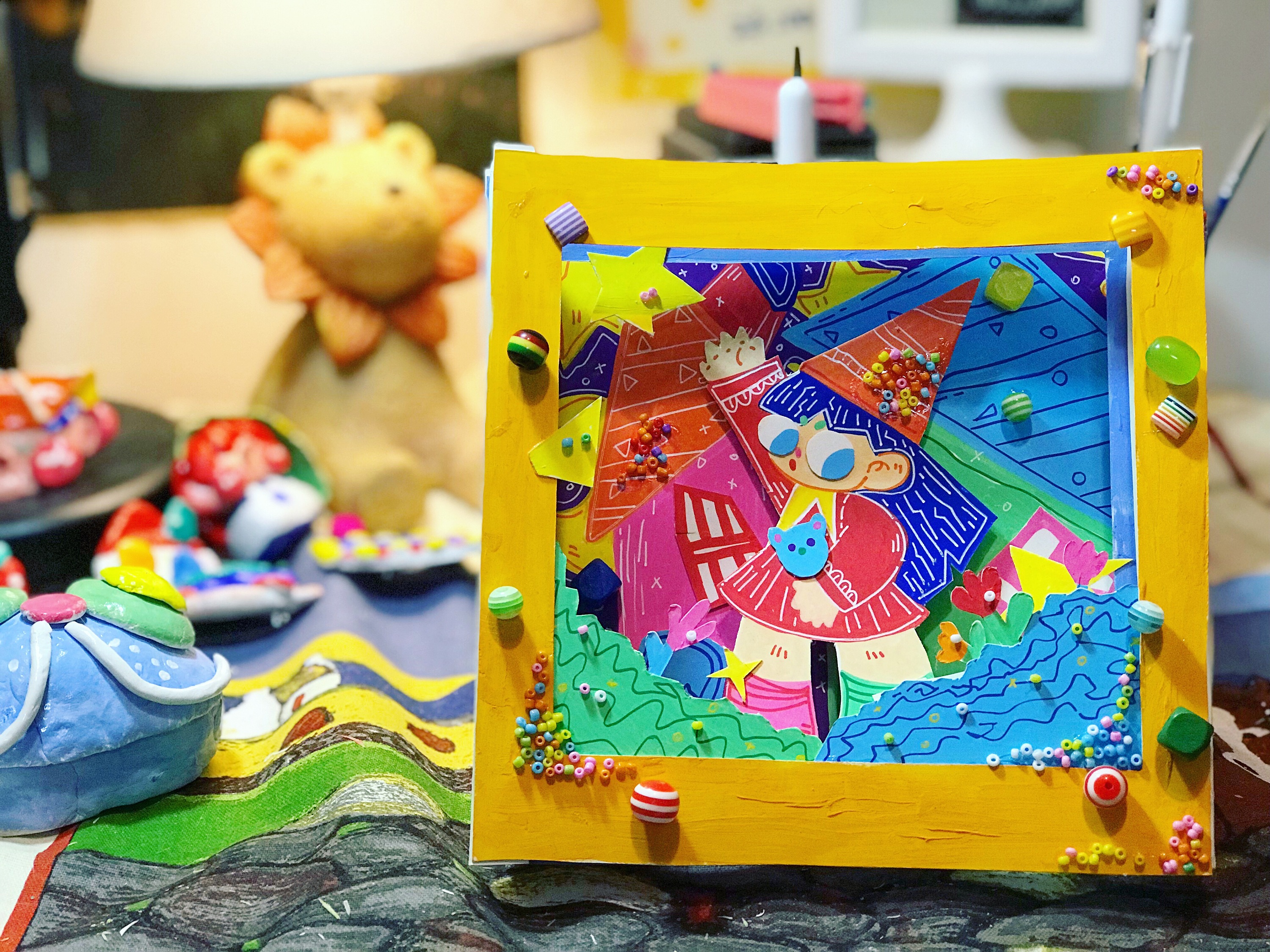 的小房子——手工剪纸儿童立体书|插画|儿童插画|板鸭鸡翅 - 原创作品