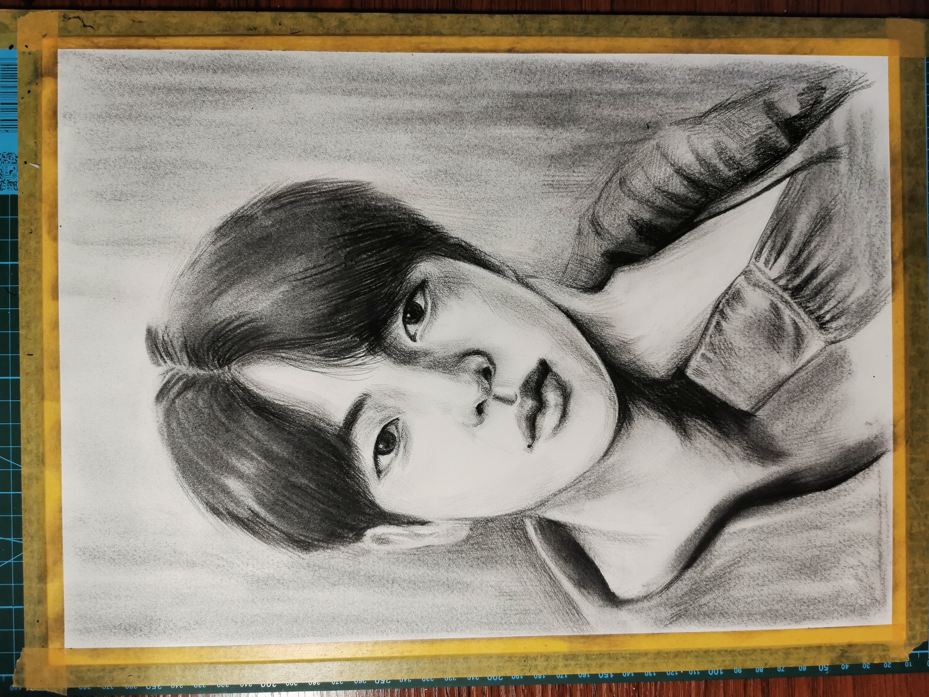 金硕珍【bts】【碳铅】|纯艺术|绘画|大行vv - 原创作品 - 站酷