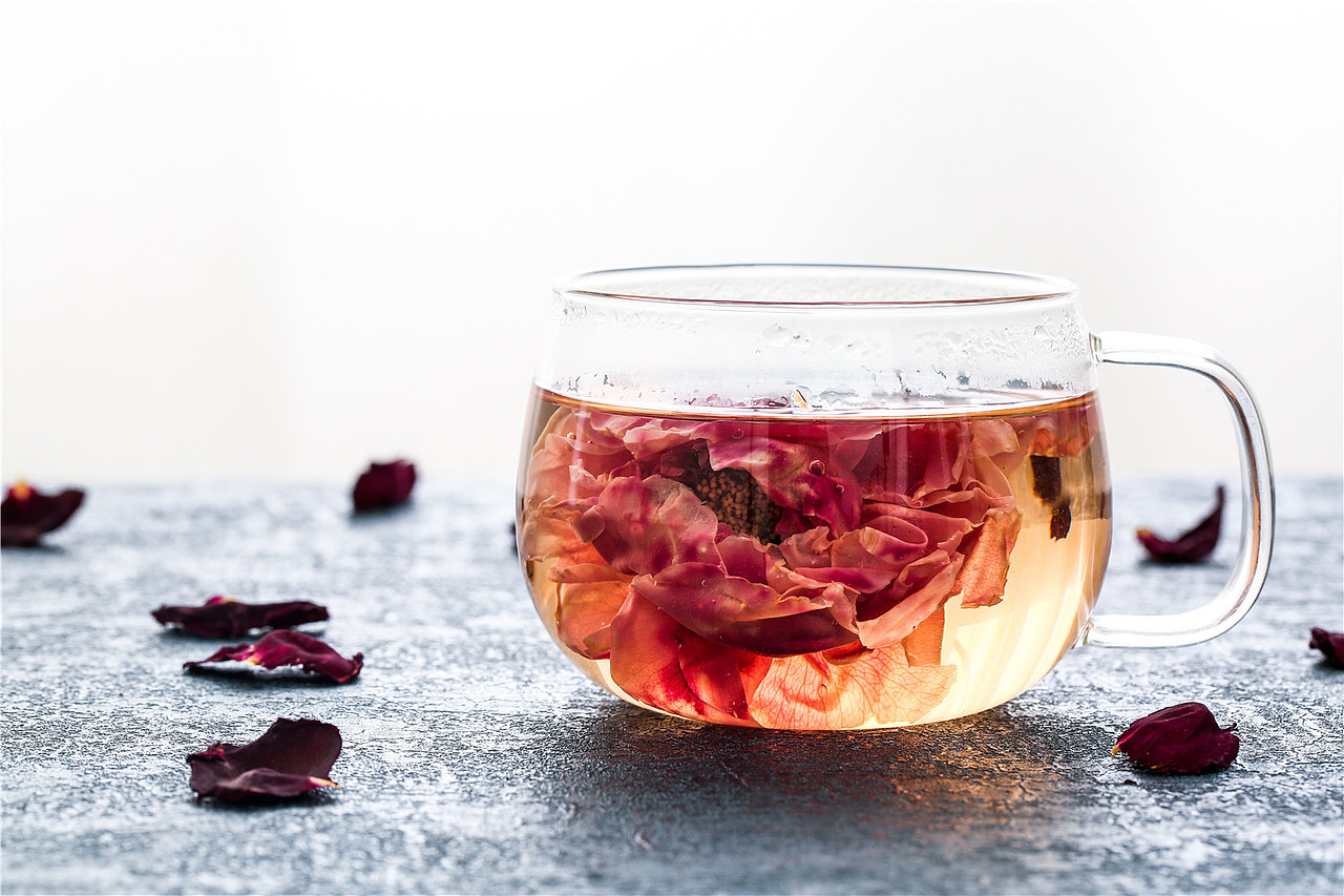 玫瑰花茶拍摄