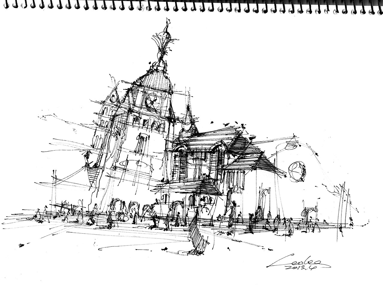 梵蒂冈建筑之行 二（图ZODkzNTU3Ng==） - 商业插画 - 站酷设计师LEEZENGRUI原创素材 - 站酷ZCOOL